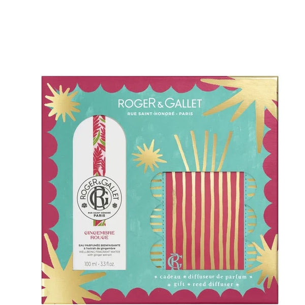 Gingembre Rouge Coffret Eau Fraîche Parfumée Bienfaisante - Diffuseur
