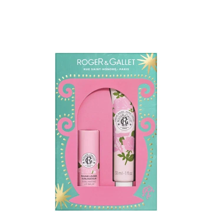 Rose Coffret Duo Baume Lèvres et Crème Mains