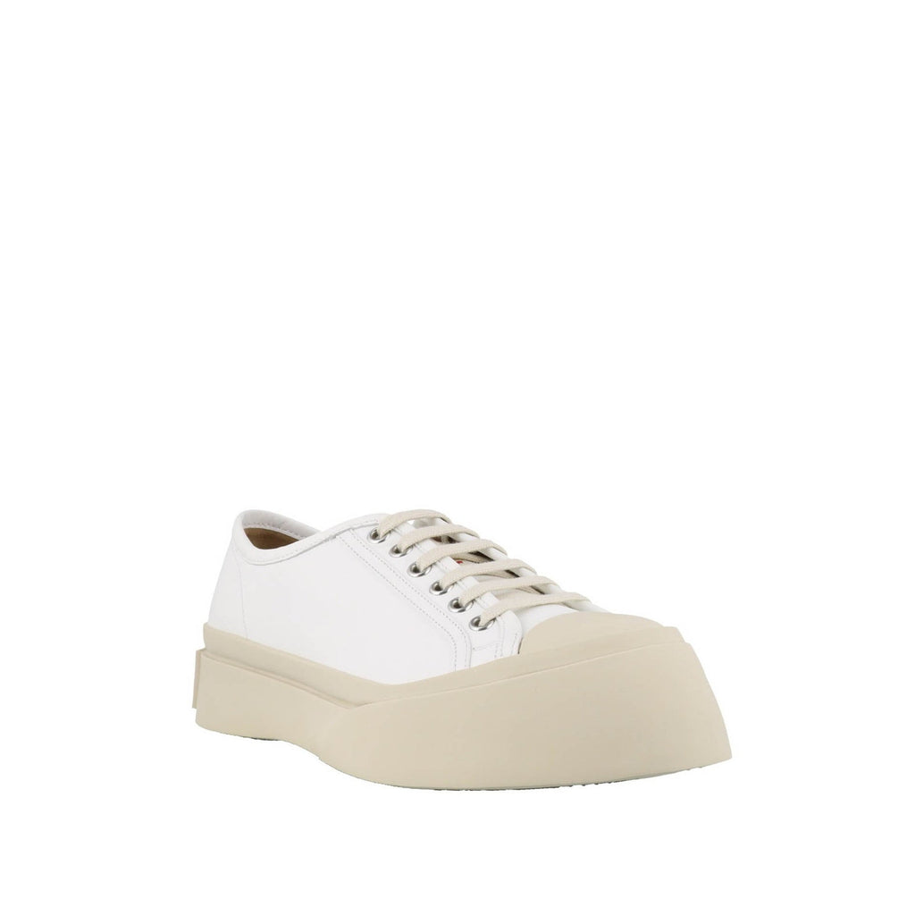 Baskets Marni Leather - White - Femme