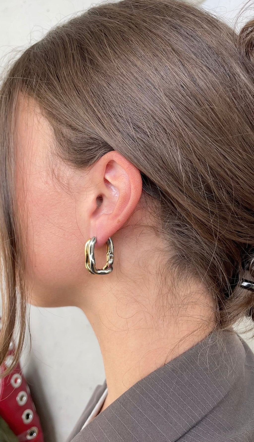 Boucles D'Oreilles Wave Oval