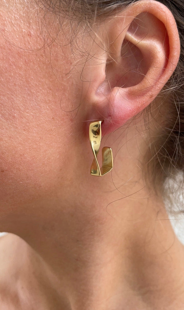 Boucles D'Oreilles Twisted Cubic