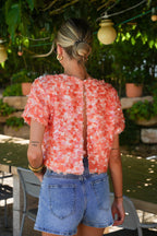 Blouse À Sequins Liza - Orange