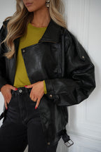Veste En Similicuir Ivy - Noire