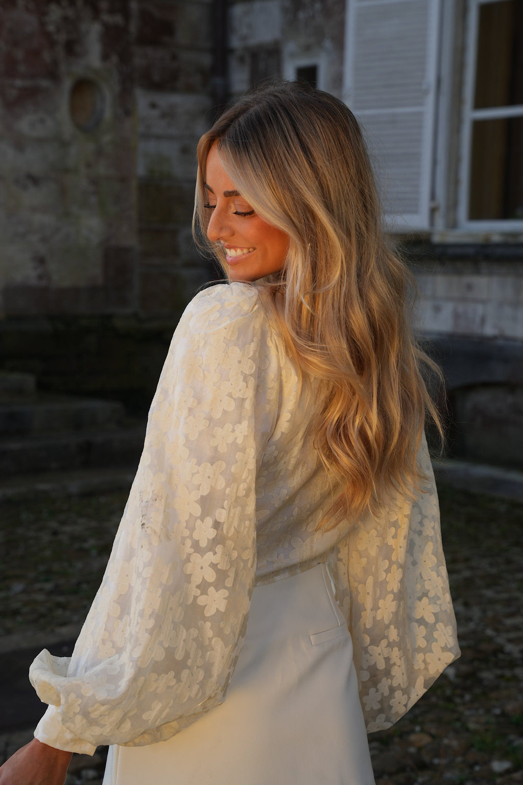 Blouse Croisée Doriane - Jaune