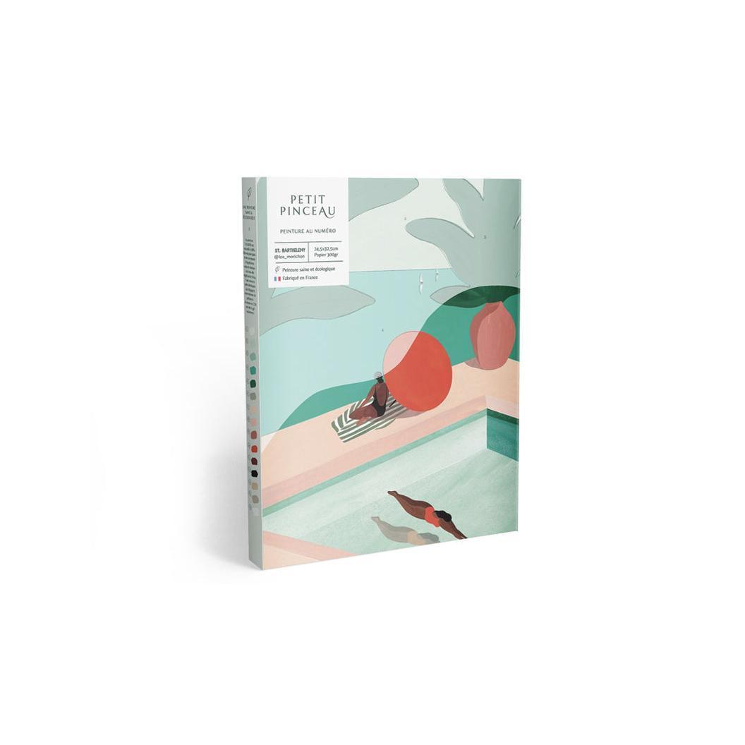 Coffret Peinture Au Numéro - Petit Pinceau - St Barthélemy Par Léa Morichon
