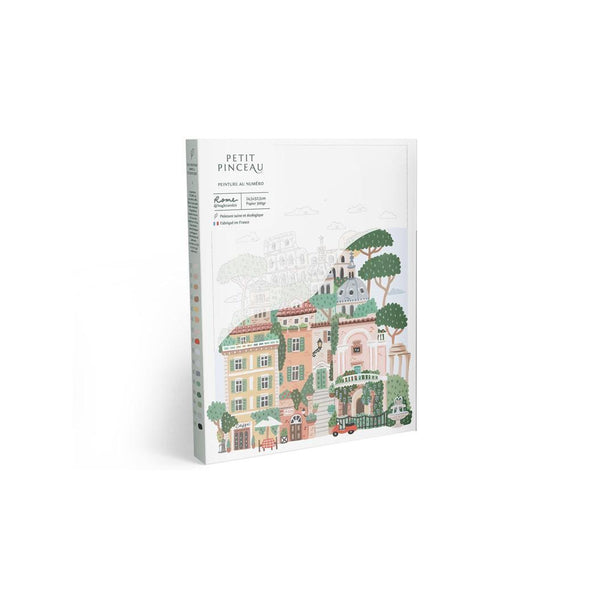 Coffret Peinture Au Numéro - Petit Pinceau - Rome Par Hoglet And Co