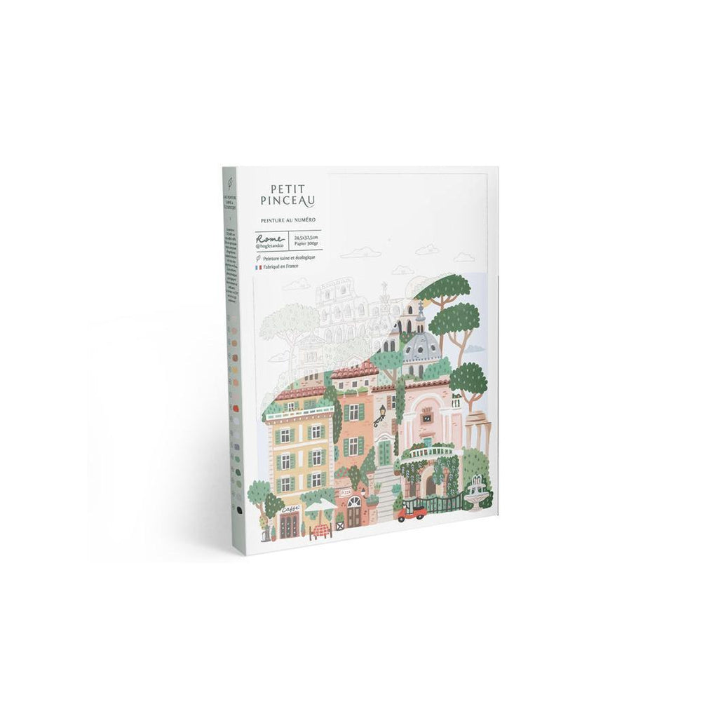 Coffret Peinture Au Numéro - Petit Pinceau - Rome Par Hoglet And Co