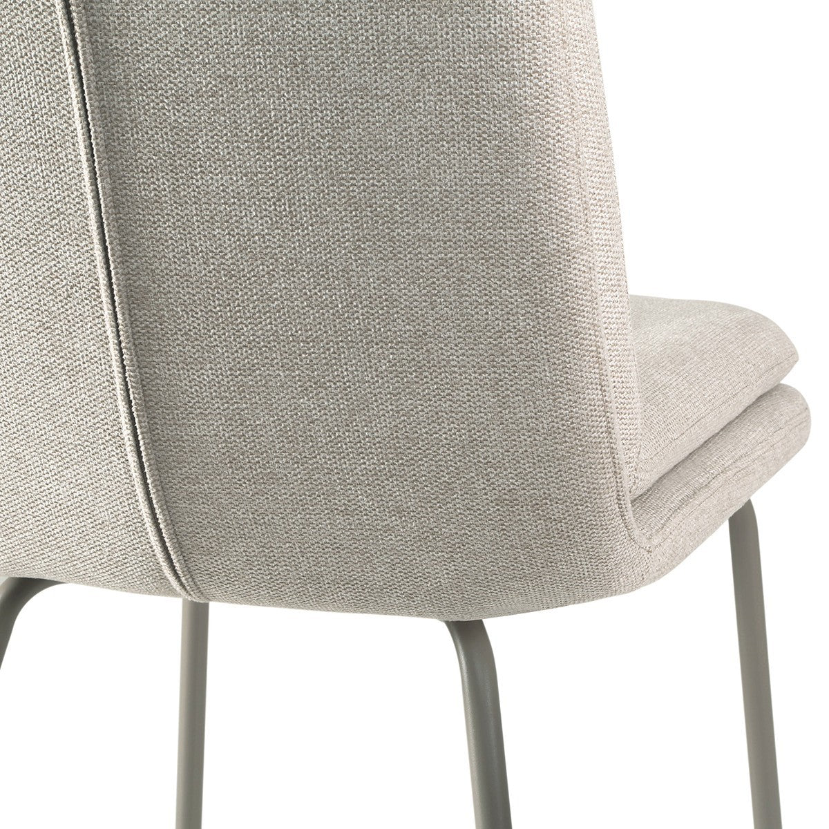 Lysa - Lot De 4 Chaises - Tissu & Métal - Beige