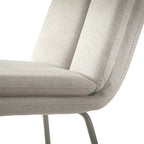 Lysa - Lot De 4 Chaises - Tissu & Métal - Beige