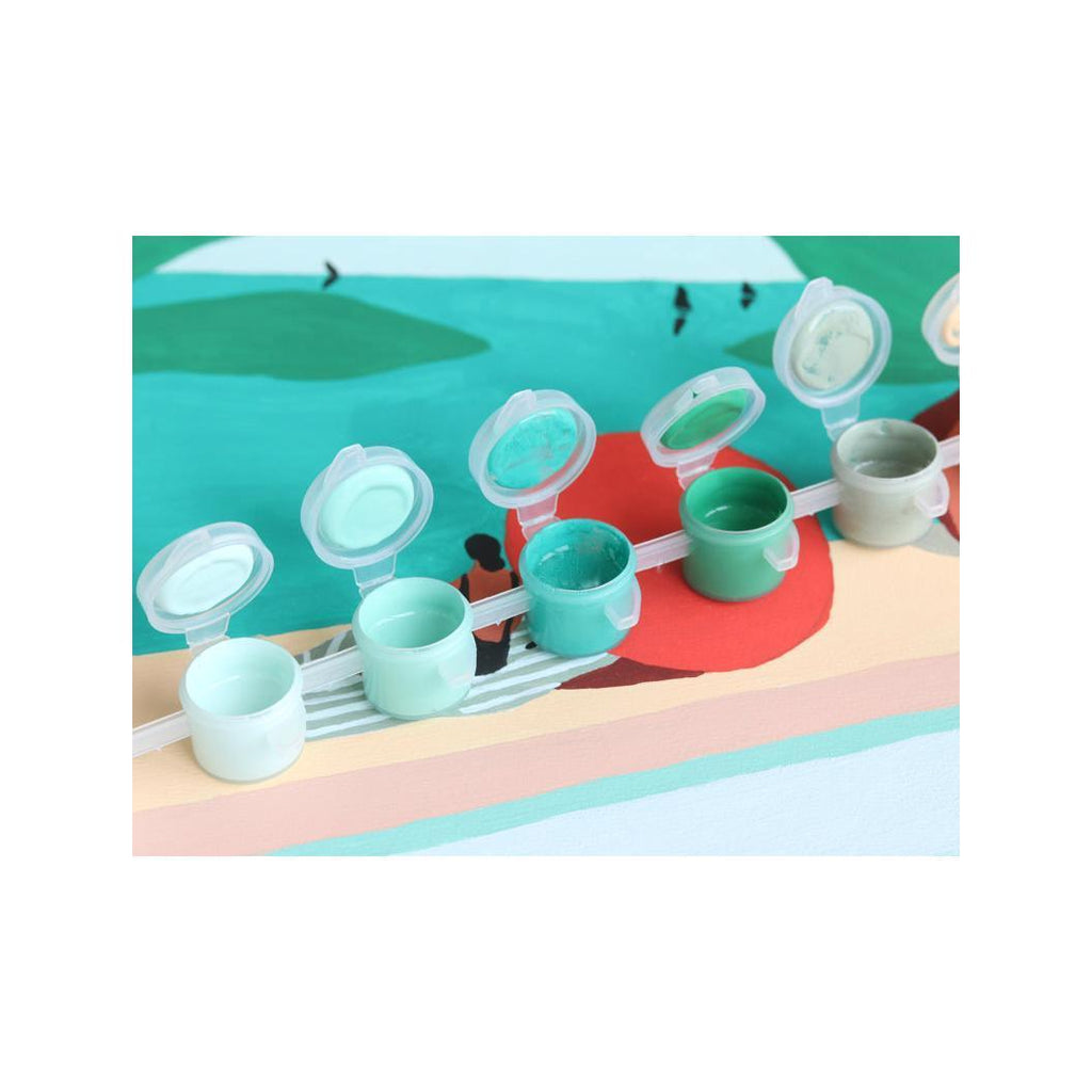 Coffret Peinture Au Numéro - Petit Pinceau - St Barthélemy Par Léa Morichon