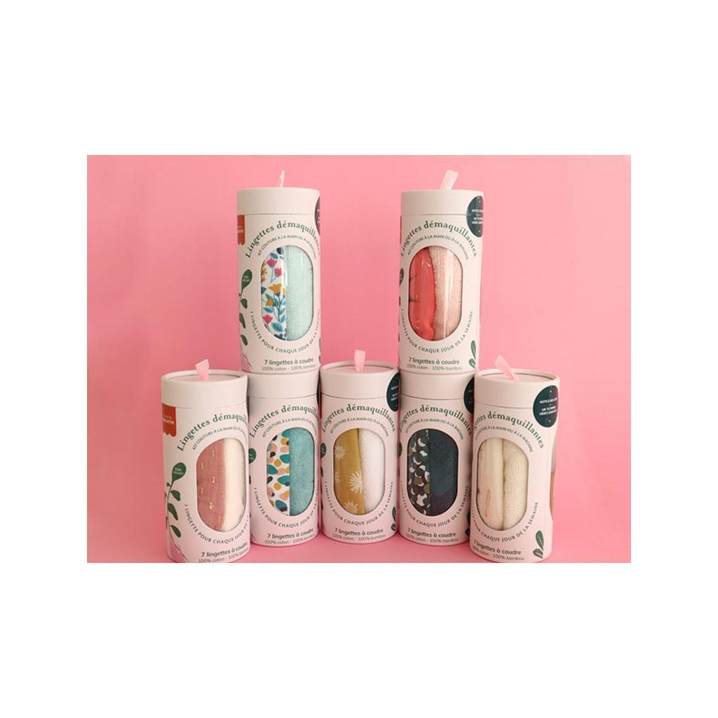 Kit Couture - 7 Lingettes Démaquillantes À Coudre - Champs