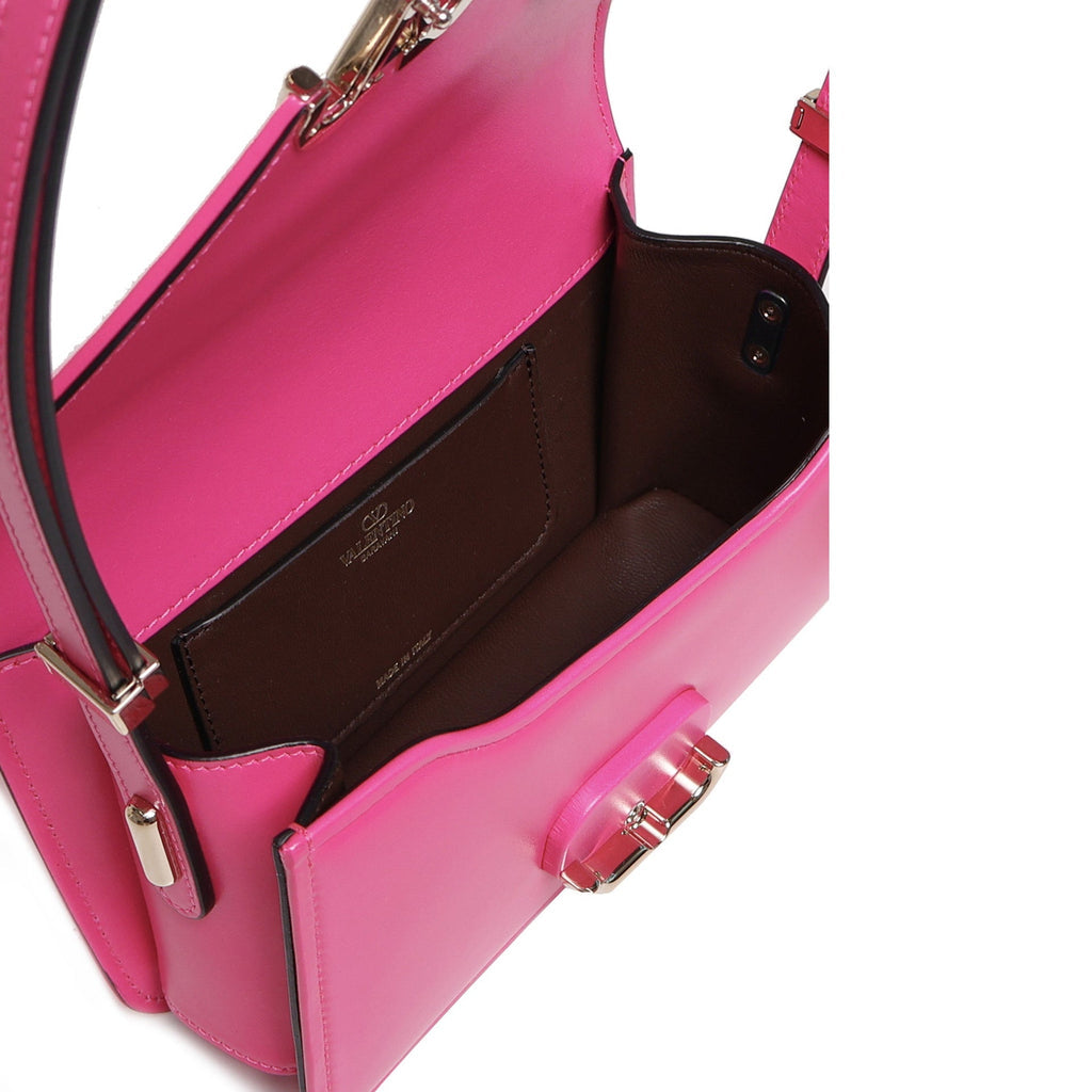 Valentino Garavani Logo Shoulder Bag - Fuchsia - Femme