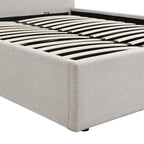 Lior - Lit Coffre - Tissu - Beige