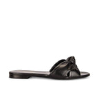 Claquettes Saint Laurent Leather - Black - Femme