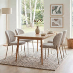 Ambre - Lot De 2 Chaises - Tissu - Beige