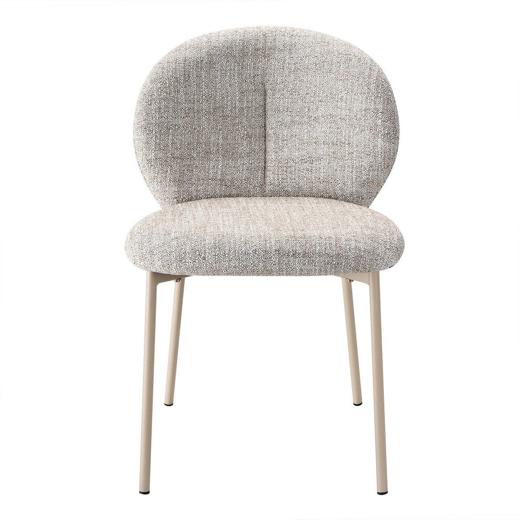 Ambre - Lot De 2 Chaises - Tissu - Beige