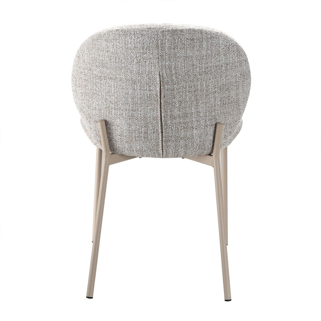 Ambre - Lot De 2 Chaises - Tissu - Beige