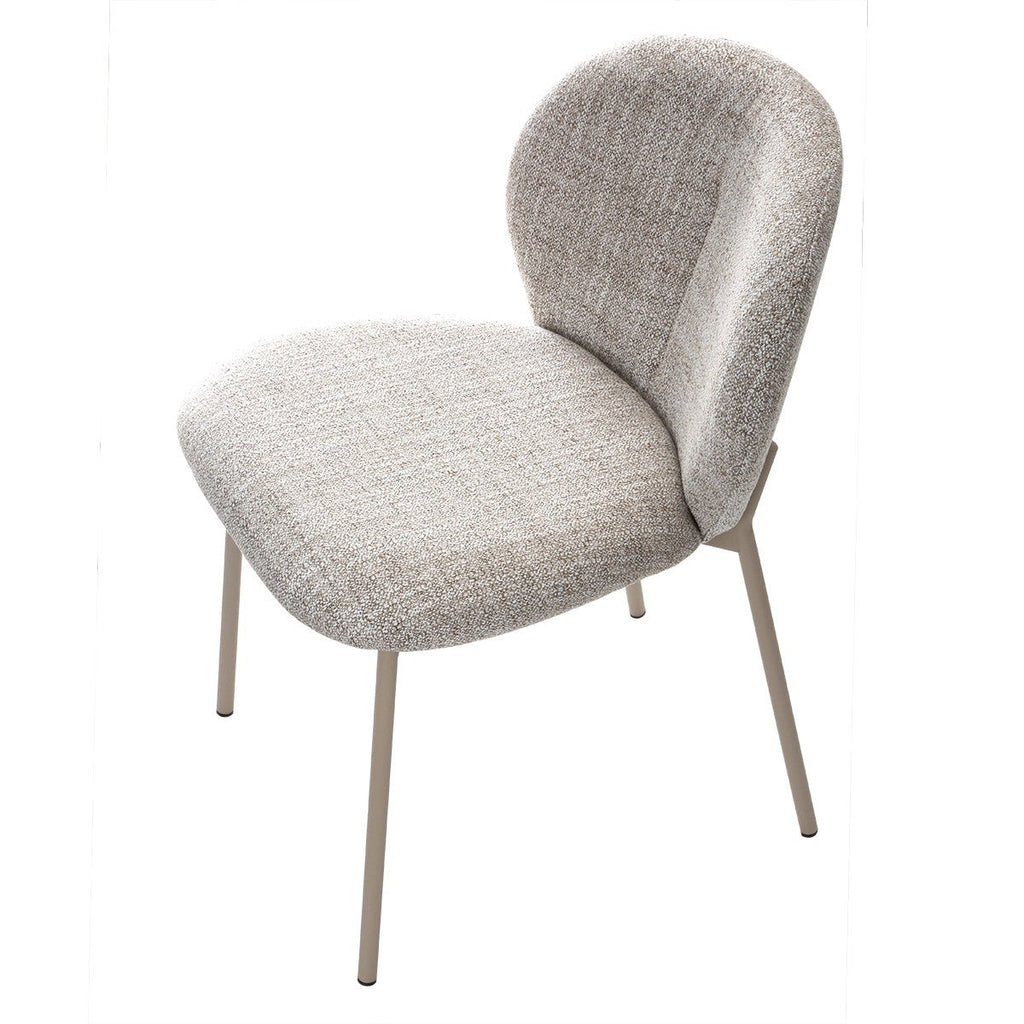 Ambre - Lot De 2 Chaises - Tissu - Beige