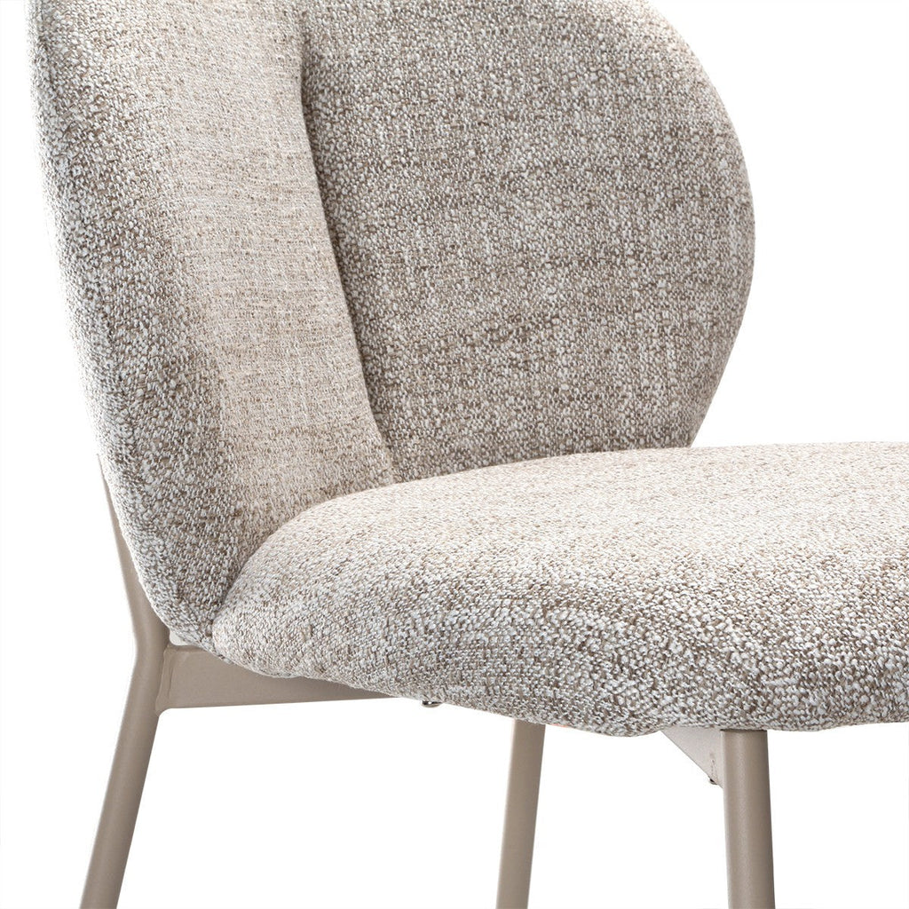 Ambre - Lot De 2 Chaises - Tissu - Beige