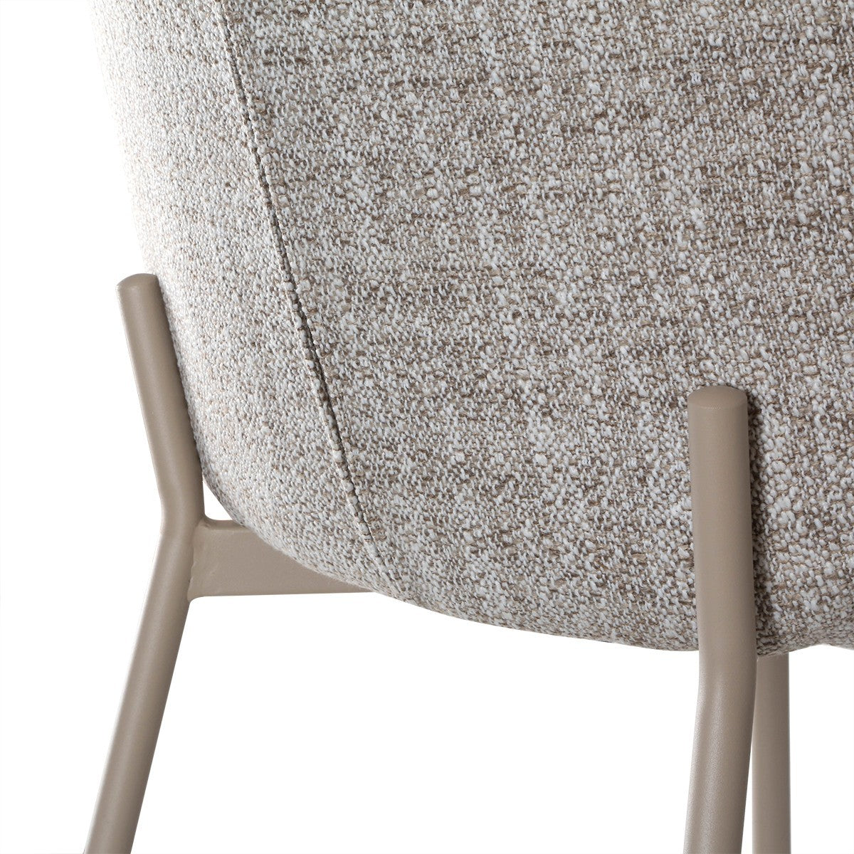 Ambre - Lot De 2 Chaises - Tissu - Beige
