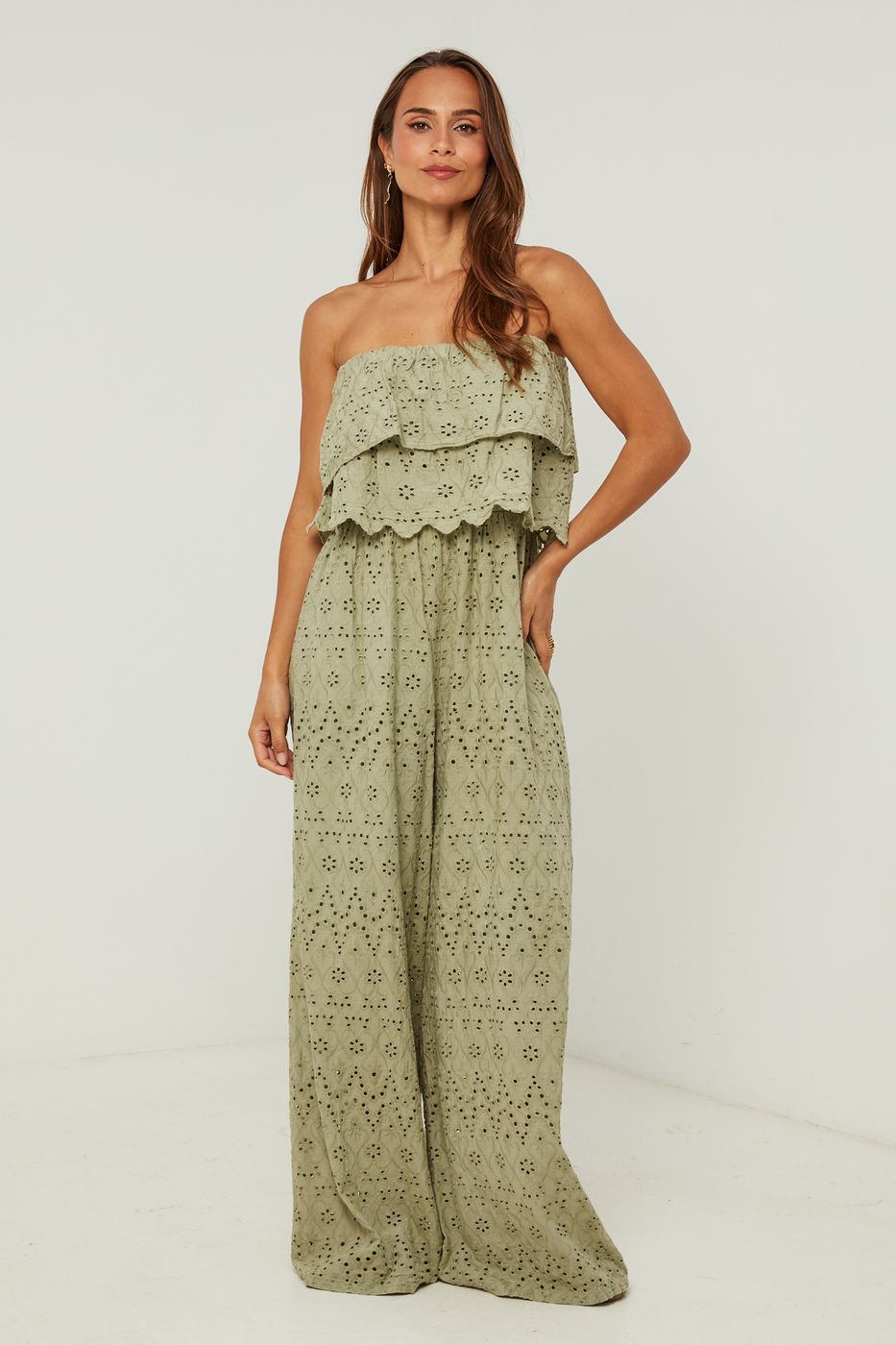 Ensemble Chemise Et Short - Kaki