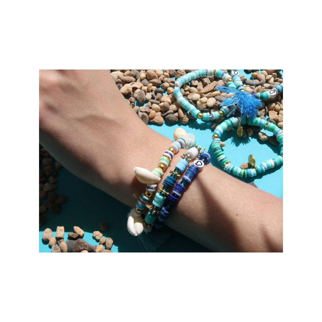 Mélange De Perles Heishi Et De Breloques - Bali