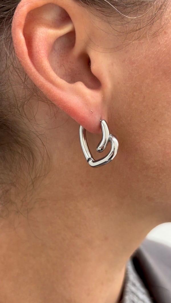 Boucles D'Oreilles Enroll Heart