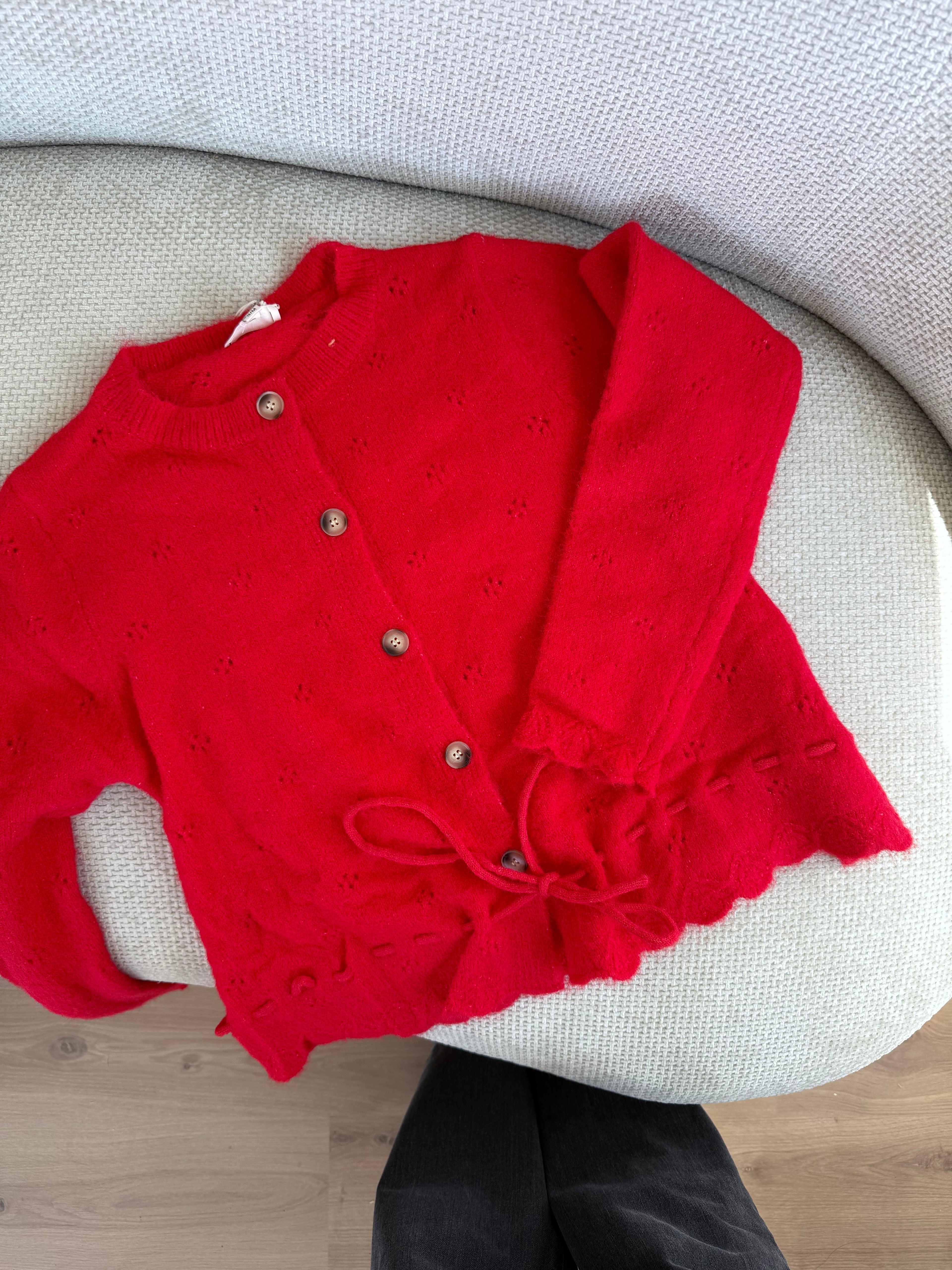 Cardigan Emma Rouge