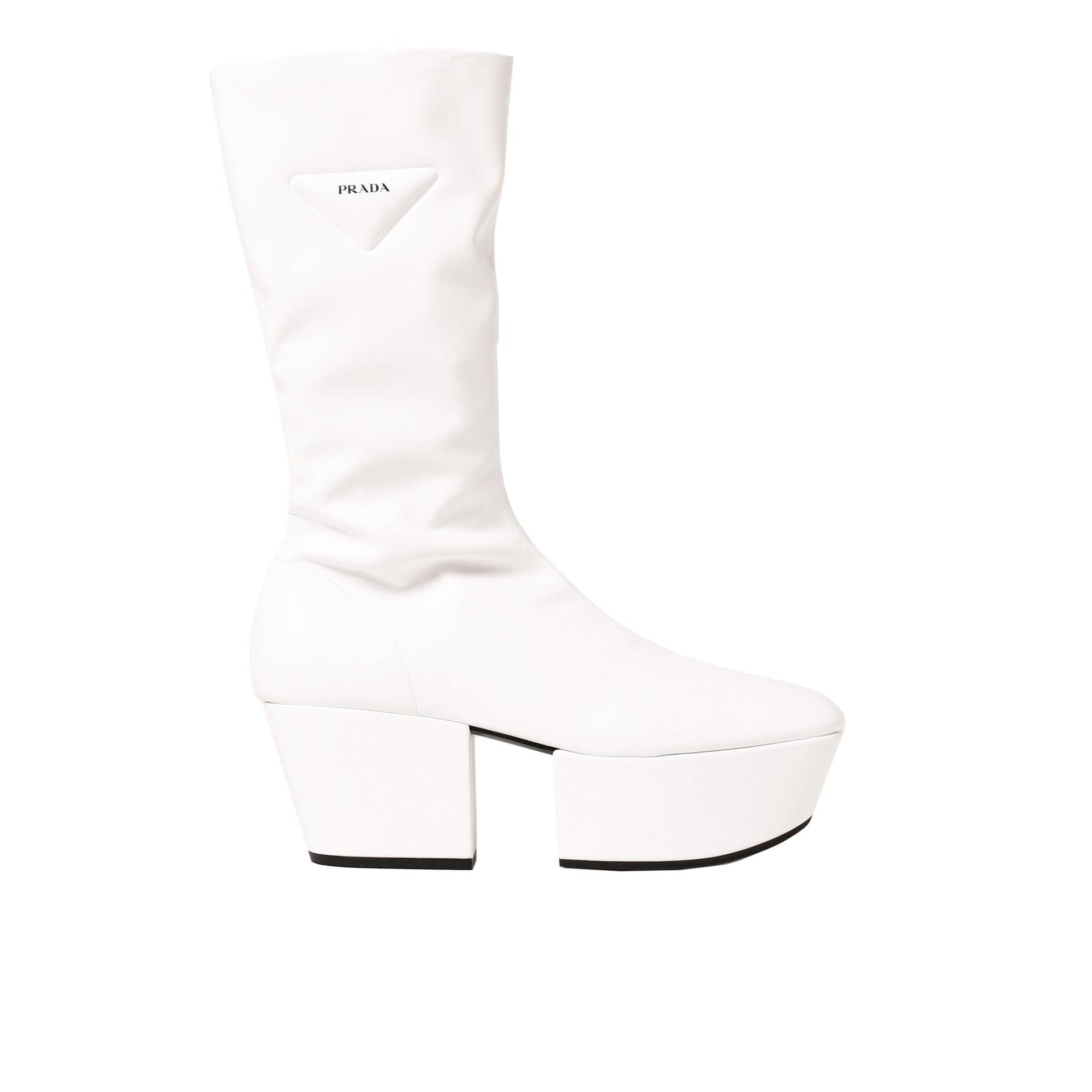 Bottes - Prada Platform Pull On  - White
