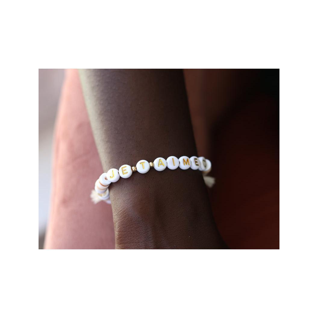 Perles Lettres "Je T'Aime" Pour Bracelet À Personnaliser