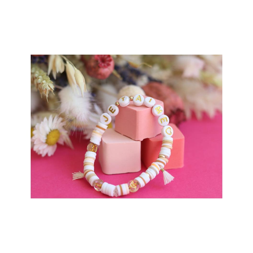 Perles Lettres "Je T'Aime" Pour Bracelet À Personnaliser