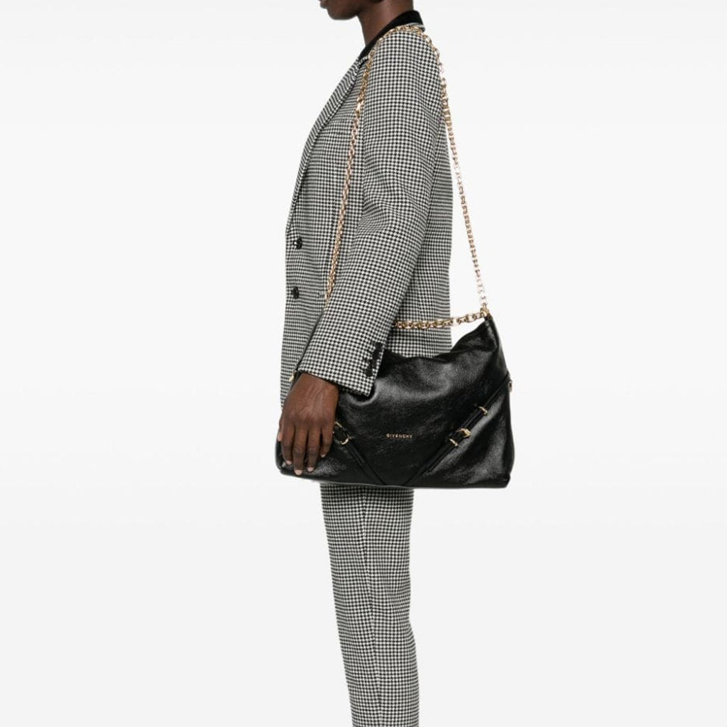 Givenchy - Sac Bandoulière Medium Voyou Chain - Femme - Black