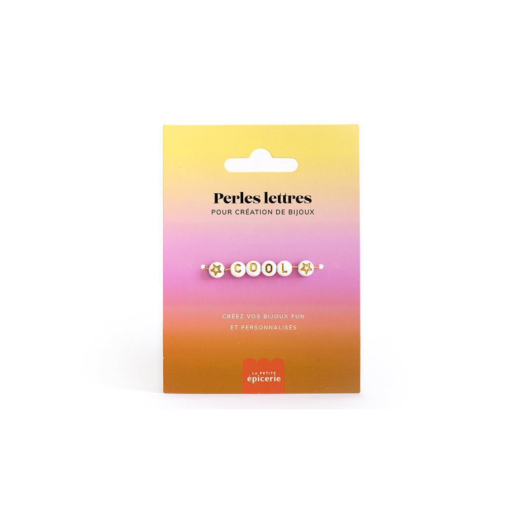 Perles Lettres "Cool" Pour Bracelet À Personnaliser