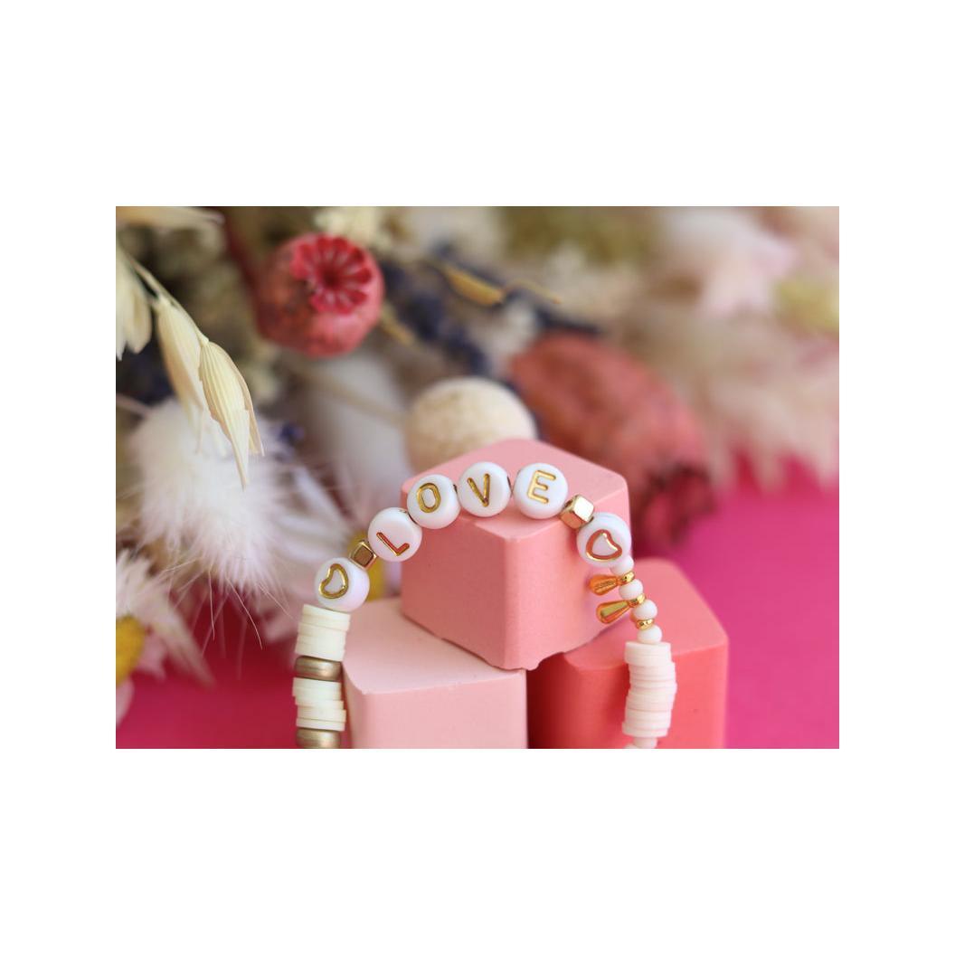 Perles Lettres "Love" Pour Bracelet À Personnaliser