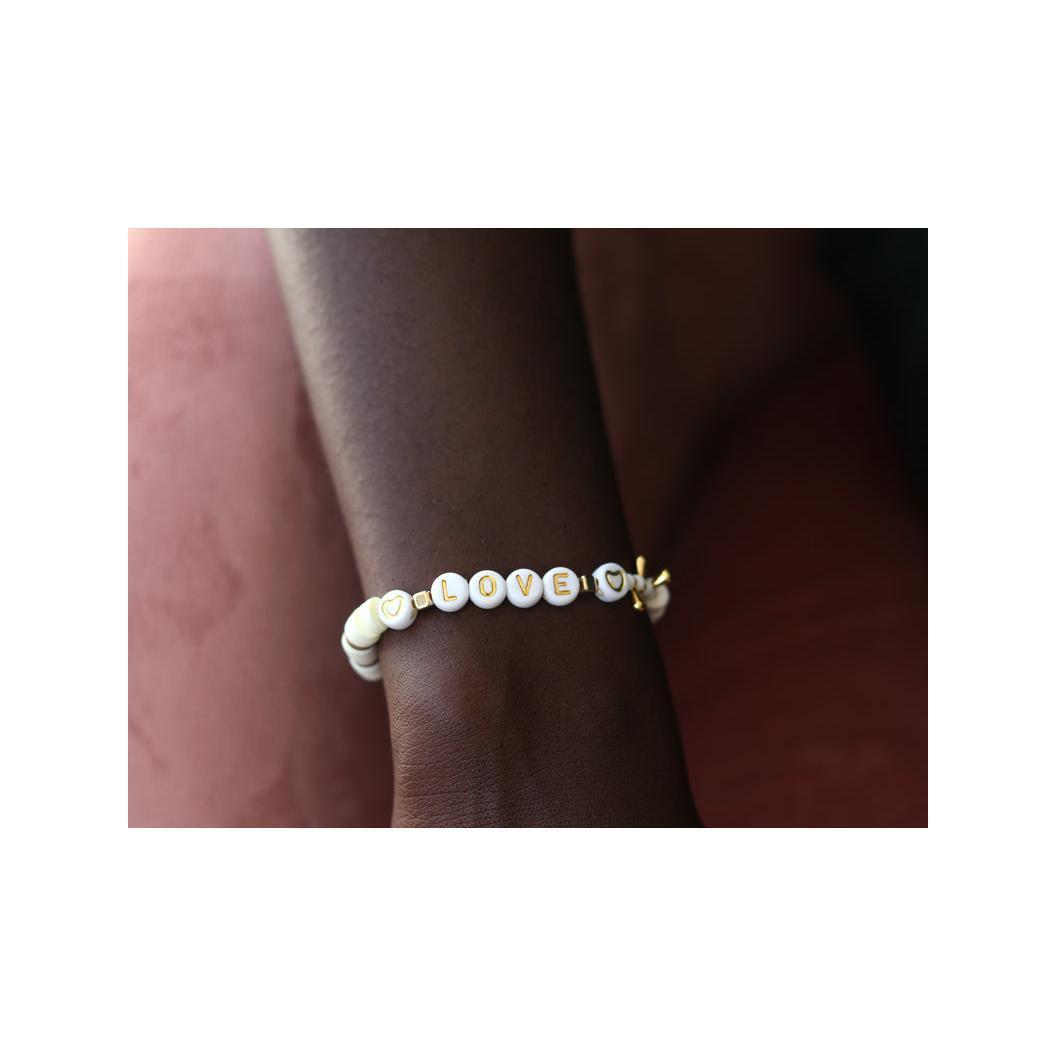 Perles Lettres "Love" Pour Bracelet À Personnaliser