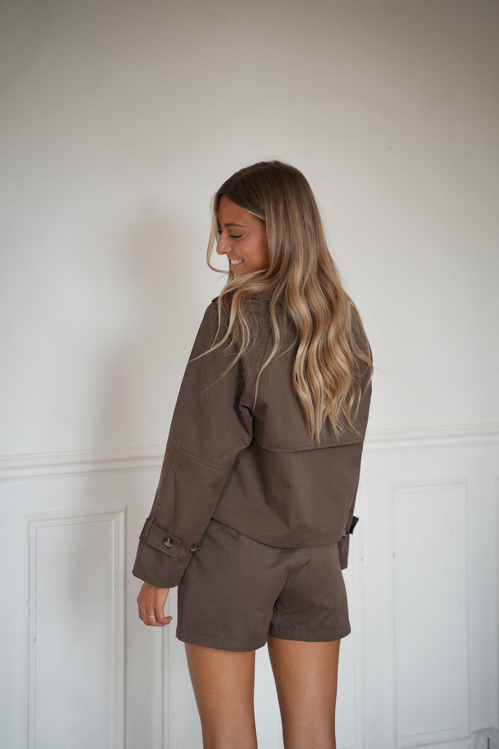 Trench Court Amandine - Chocolat