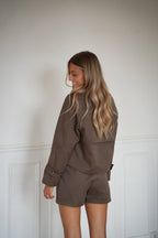 Trench Court Amandine - Chocolat