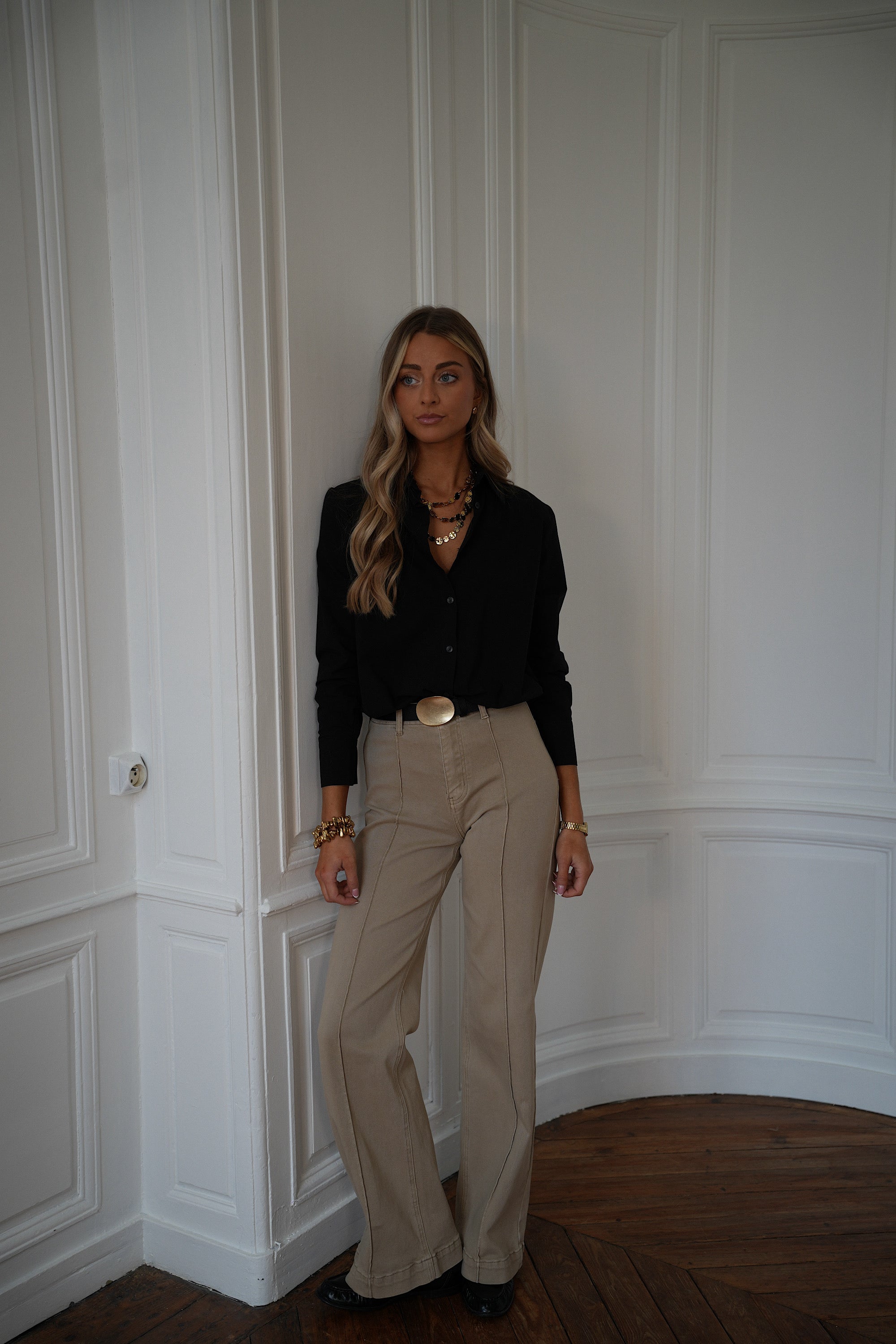 Jean Droit Moka - Beige
