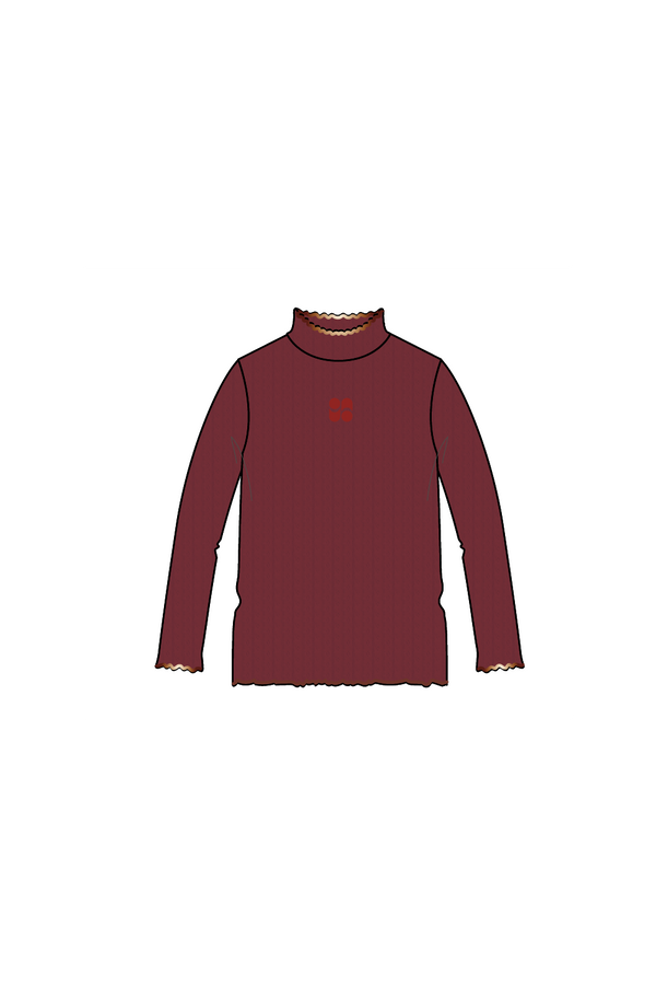 Sous-Pull Lola Bordeaux Fabriqué Au Portugal