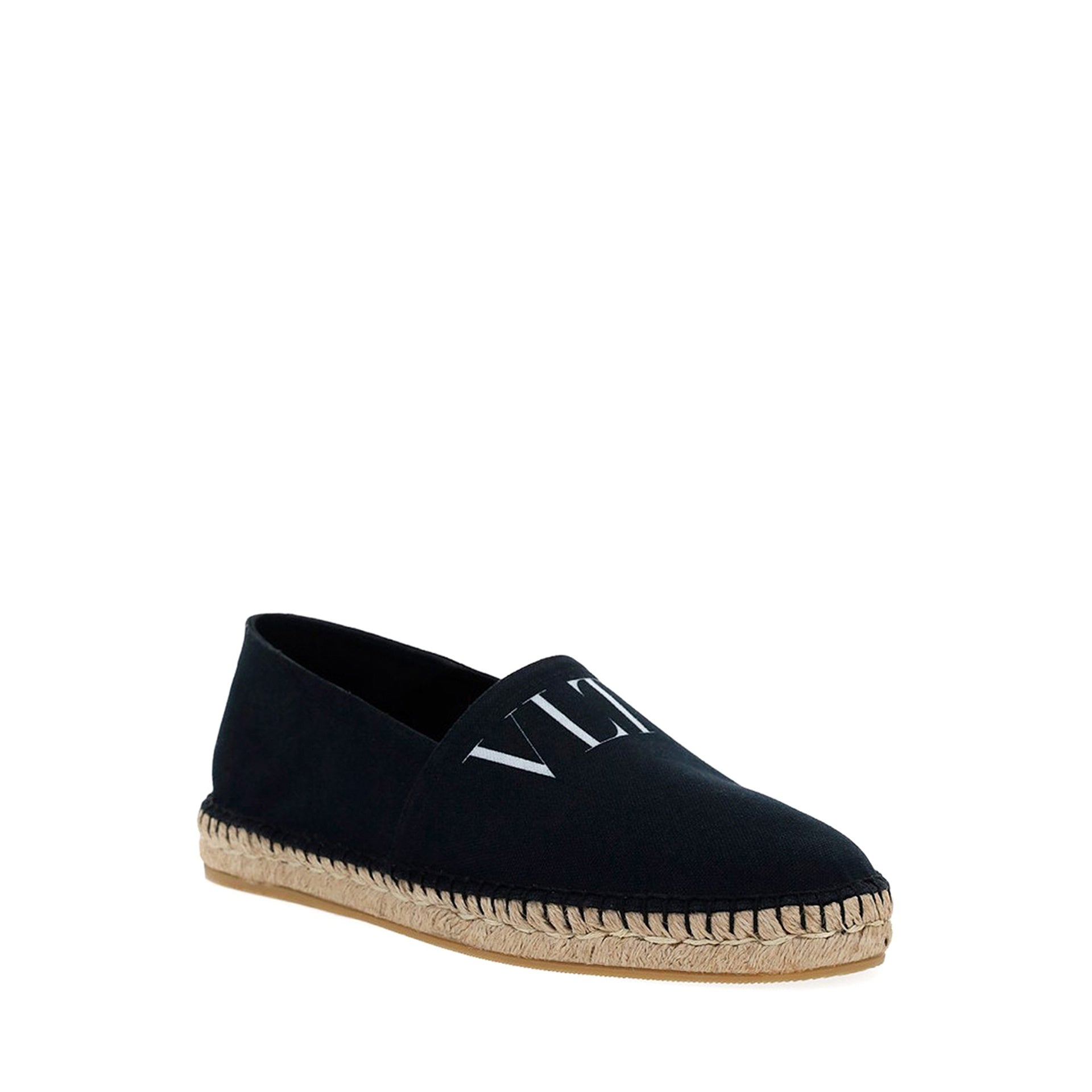 Espadrilles Valentino Garavani Canvas Logo - Black - Homme