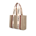 Chloe - Woody Medium Tote Bag - Beige