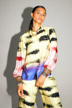 La Chemise Darline Imprimé Funky Tie And Dye Fabriquée En Italie