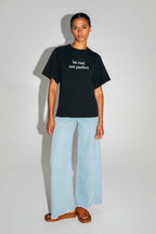 Le T-Shirt Collector Colette En Jersey De Coton Et Modal Noir Fabrtiqué Au Portugal