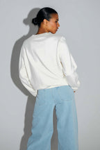 Le Sweatshirt Eddie Lucky Girl En Coton Organique Fabriqué Au Portugal