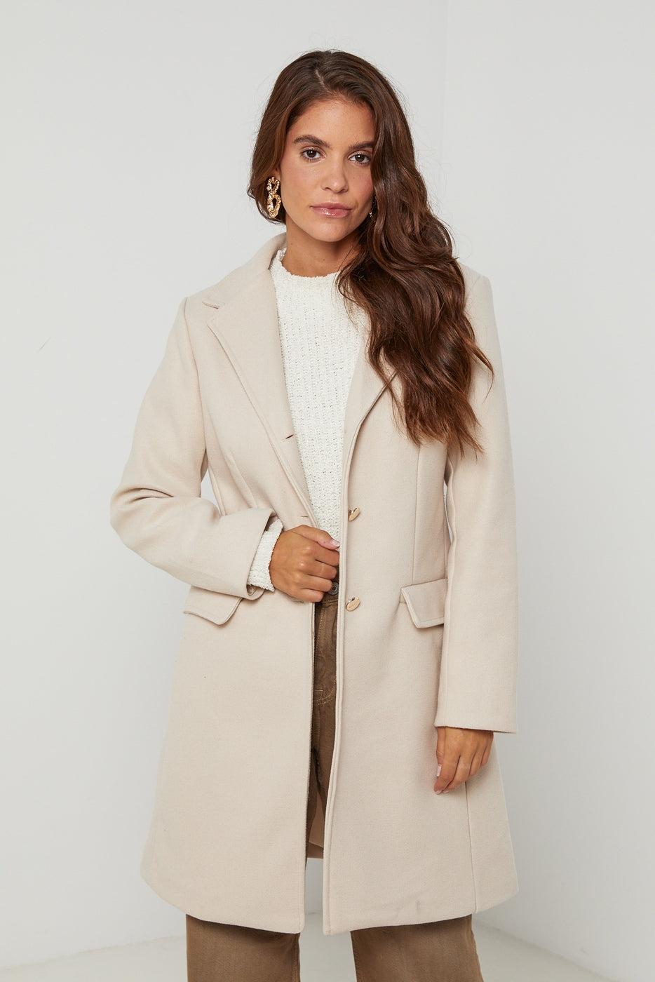 Manteau 99858B - Beige