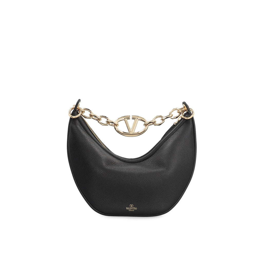 Valentino Garavani Gate V-Logo Leather Bag - Black - Femme