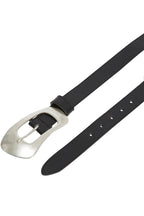Ceinture En Cuir Noir - Femme