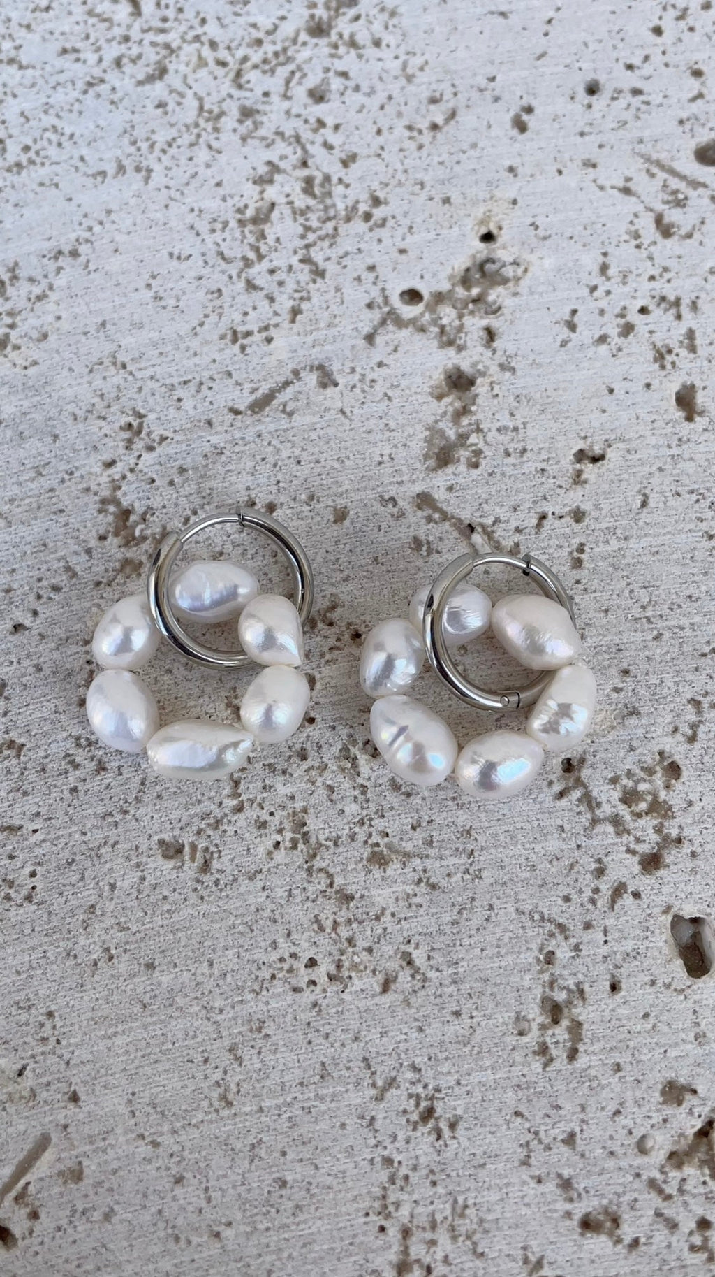 Boucles D'Oreilles Flower Hoops