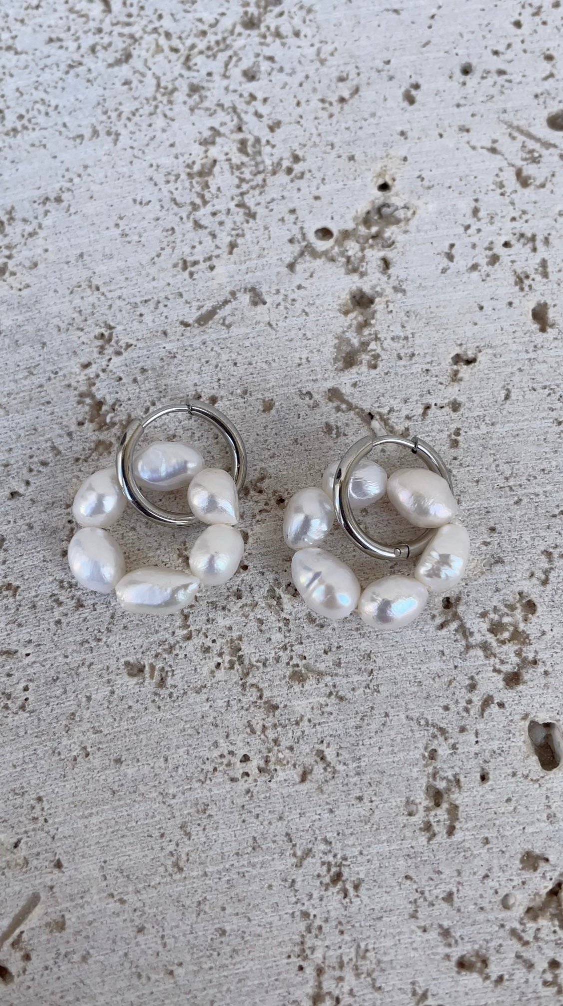 Boucles D'Oreilles Flower Hoops
