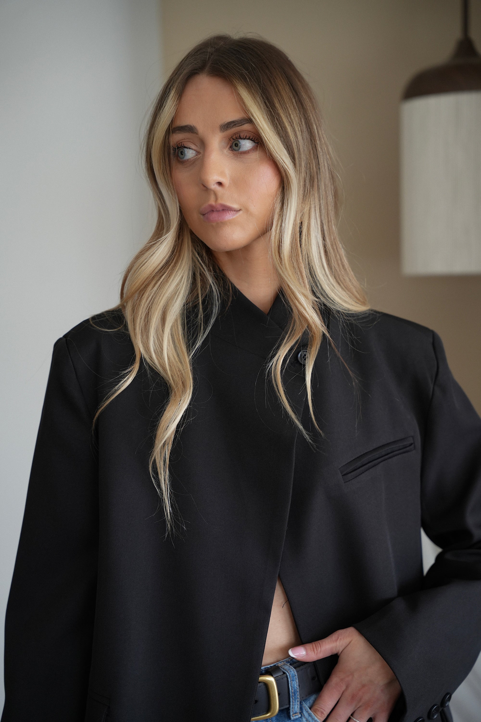 Blazer Asymétrique Manon - Noir
